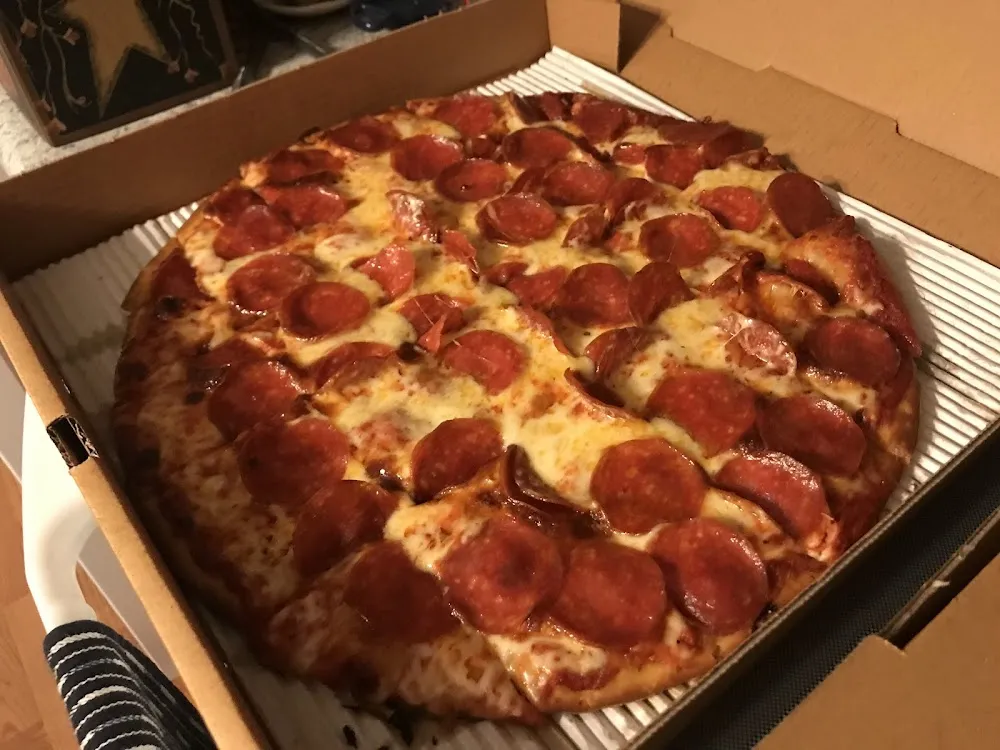 Extra Cheese and Pepperoni Pizza